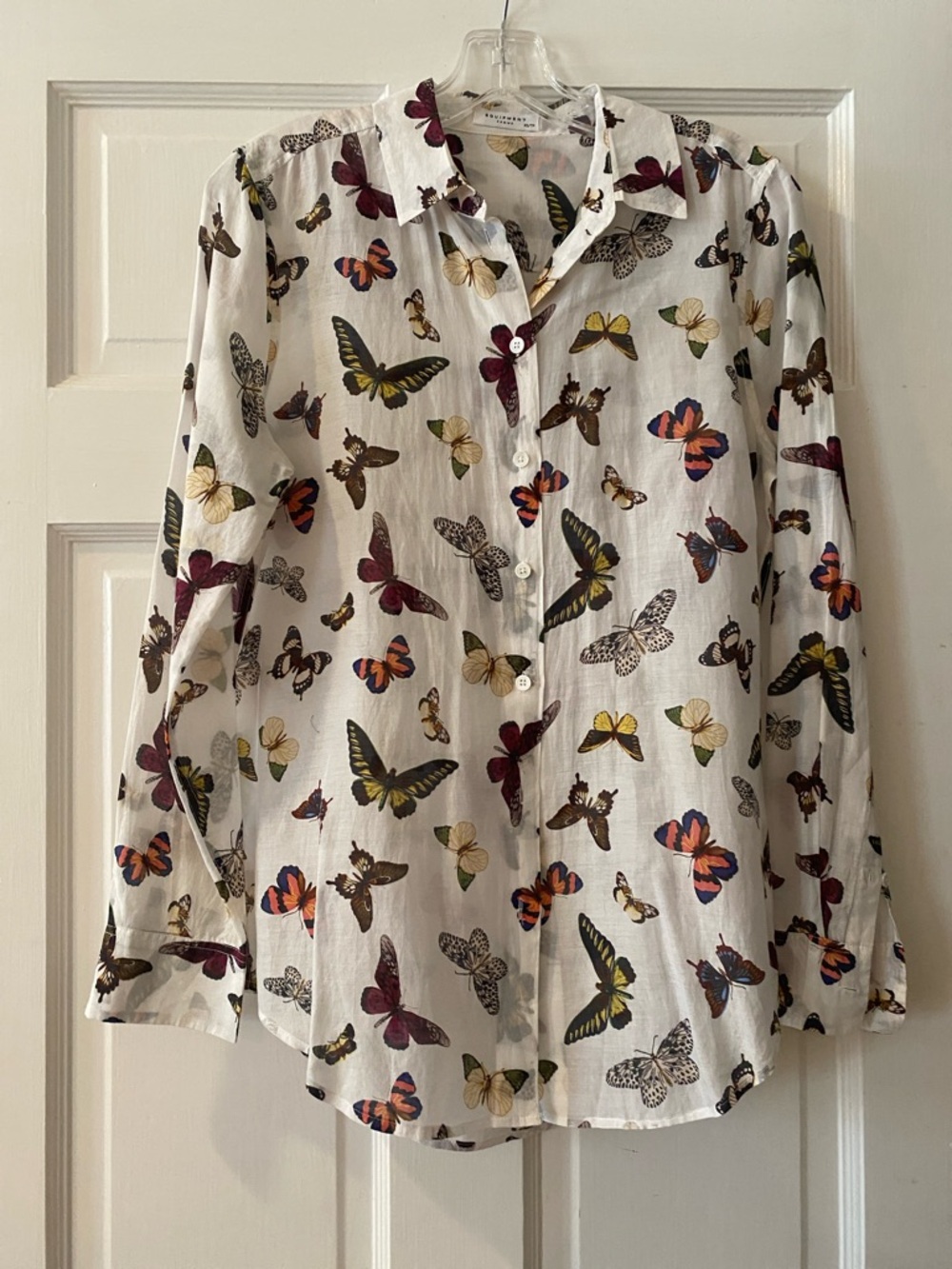 Equipment Silk Butterfly Shirt. Sz. XS - Picture 2 of 7